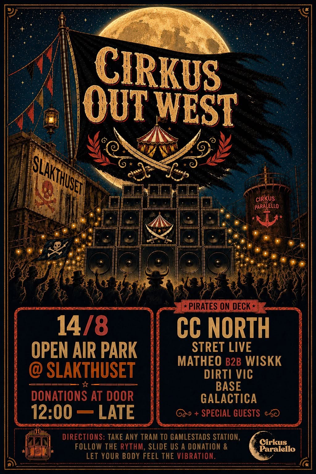 Cirkus Out West 2026 flyer