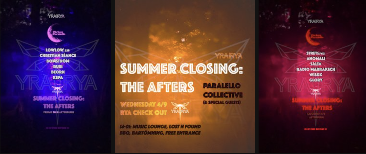 Summer Closing: The Afters flyer